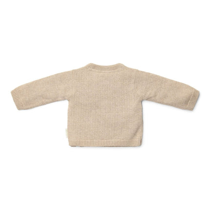 Little Dutch Baby Vestje Overslag Soft Beige Melee koop je bij Babywinkel