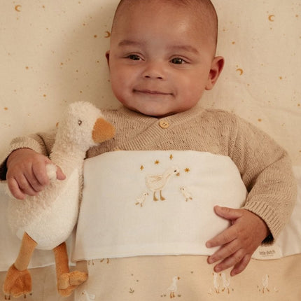 Little Dutch Baby Vestje Overslag Soft Beige Melee koop je bij Babywinkel