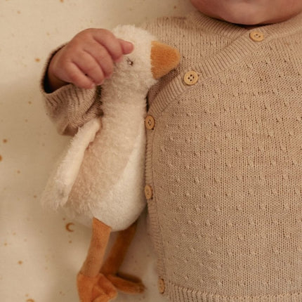 Little Dutch Baby Vestje Overslag Soft Beige Melee koop je bij Babywinkel