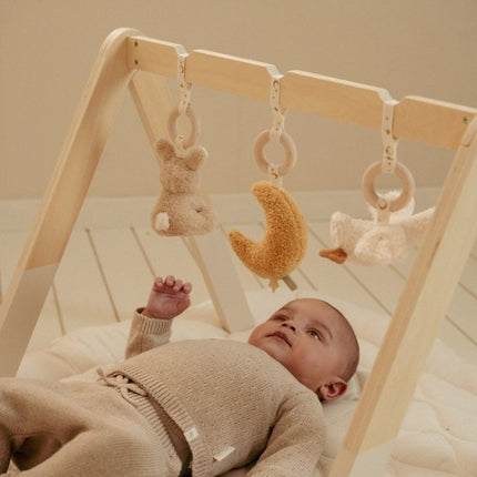 Little Dutch Baby Vestje Overslag Soft Beige Melee koop je bij Babywinkel