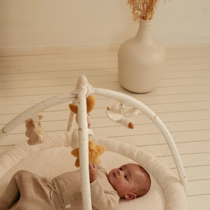Little Dutch Baby Vestje Overslag Soft Beige Melee koop je bij Babywinkel