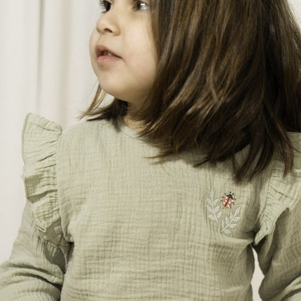 Little Dutch Babyblouse Mousseline Grass Green koop je bij Babywinkel