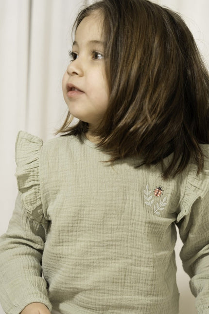 Little Dutch Babyblouse Mousseline Grass Green koop je bij Babywinkel