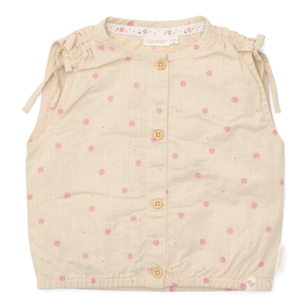 Little Dutch Babyblouse Sand Mouwloos koop je bij Babywinkel