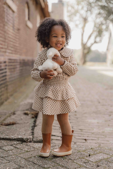 Little Dutch Babyblouse Winter Brown Check Girls koop je bij Babywinkel