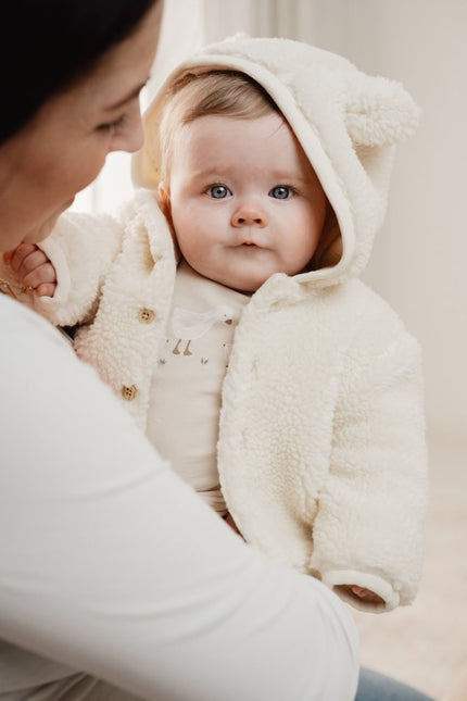 Little Dutch Babyjasje Teddy Off White koop je bij Babywinkel