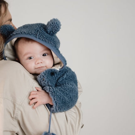 Little Dutch Babyjasje Teddy Stone Blue koop je bij Babywinkel