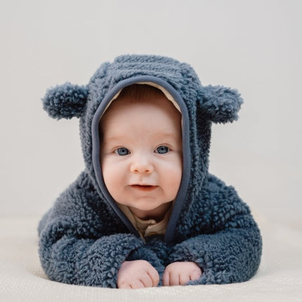 Little Dutch Babyjasje Teddy Stone Blue koop je bij Babywinkel