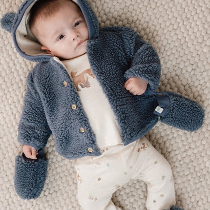 Little Dutch Babyslofjes Teddy Stone Blue koop je bij Babywinkel