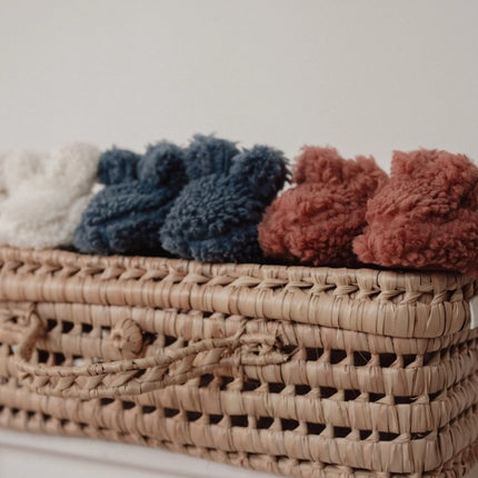 Little Dutch Babyslofjes Teddy Stone Blue koop je bij Babywinkel