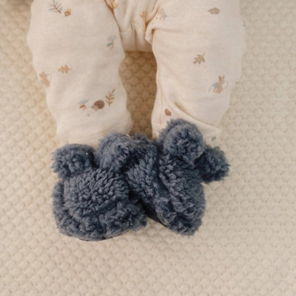 Little Dutch Babyslofjes Teddy Stone Blue koop je bij Babywinkel