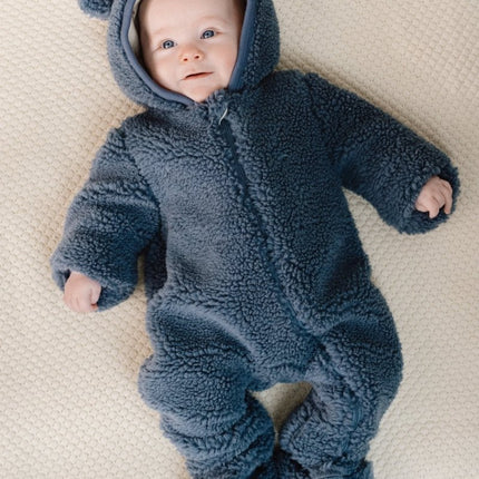 Little Dutch Babyslofjes Teddy Stone Blue koop je bij Babywinkel