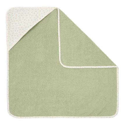 Little Dutch Badcape Baby Blueberry Leaves 100X100Cm koop je bij Babywinkel