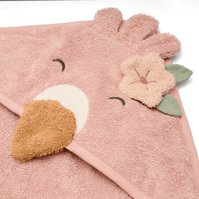 Little Dutch Badcape Baby Flamingo koop je bij Babywinkel
