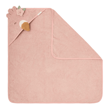 Little Dutch Badcape Baby Flamingo koop je bij Babywinkel