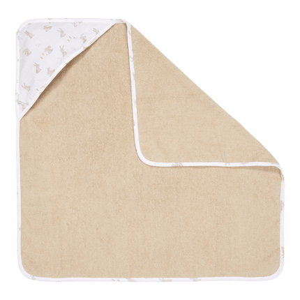 Little Dutch Badcape Baby Hydrofiel Baby Bunny 75X75cm koop je bij Babywinkel