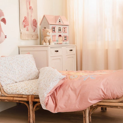Little Dutch Dekbedovertrek Peuter Blooming Safari Roze koop je bij Babywinkel