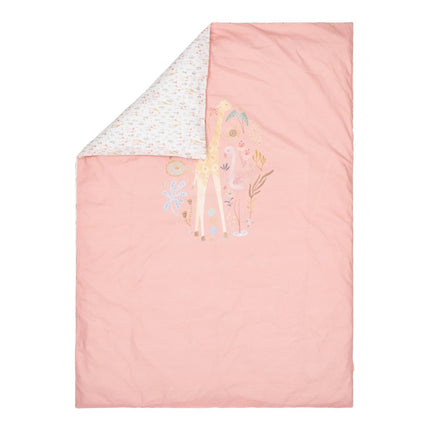 Little Dutch Dekbedovertrek Peuter Blooming Safari Roze koop je bij Babywinkel