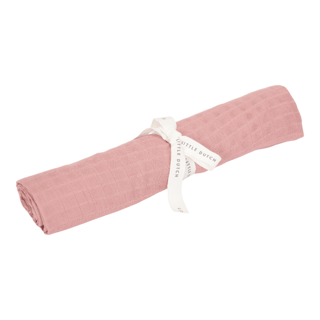 Little Dutch Hydrofiele Doek Pure Pink Blush 120X120Cm koop je bij Babywinkel