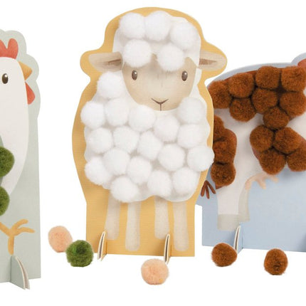 Little Dutch Knutselpakket Little Farm Pompom Bolletjes koop je bij Babywinkel