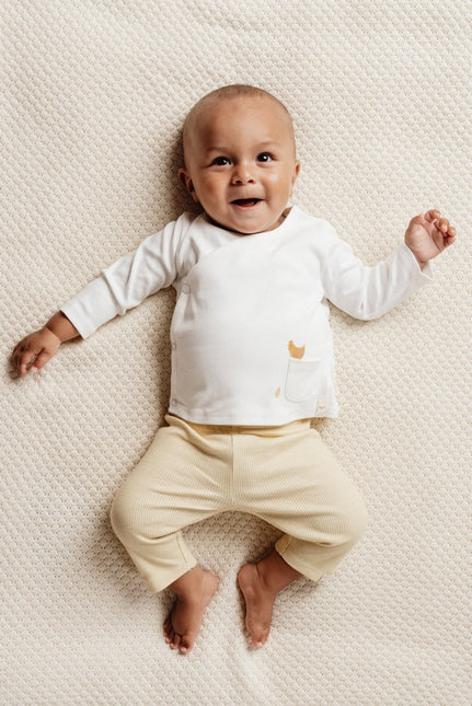 Little Dutch Overslag Shirt Baby Lange Mouw Off White koop je bij Babywinkel