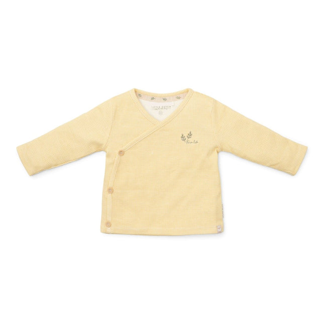 Little Dutch Overslag Shirt Baby Lange Mouwen Yellow Check koop je bij Babywinkel