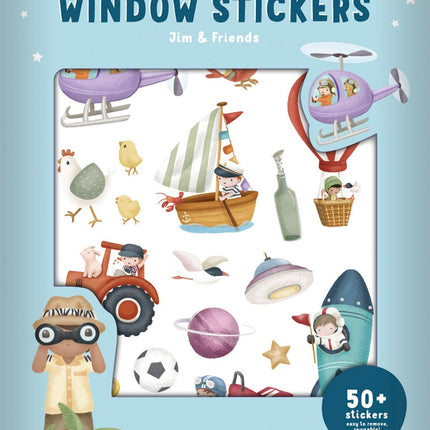 Little Dutch Raamstickers Jim En Friends koop je bij Babywinkel