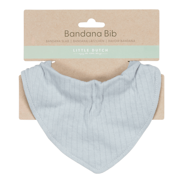 Little Dutch Slabbetje Bandana Pure Soft Blue koop je bij Babywinkel