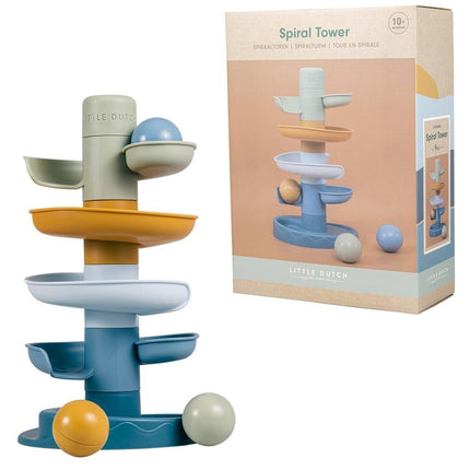 Little Dutch Stapeltoren Blauw met Ballen koop je bij Babywinkel