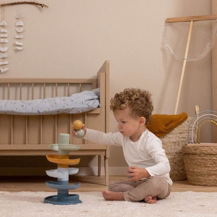 Little Dutch Stapeltoren Blauw met Ballen koop je bij Babywinkel