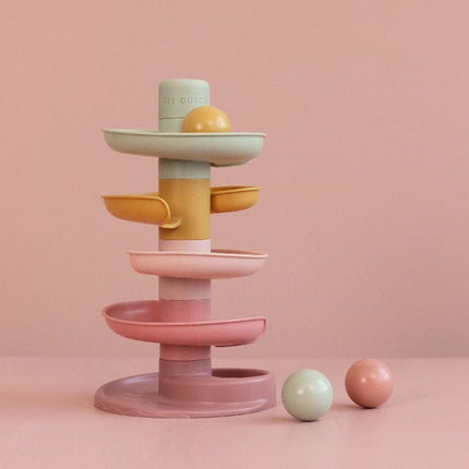 Little Dutch Stapeltoren Roze met Ballen koop je bij Babywinkel