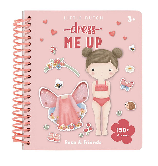 Little Dutch Stickerboek Aankleedboek Rosa En Friends koop je bij Babywinkel