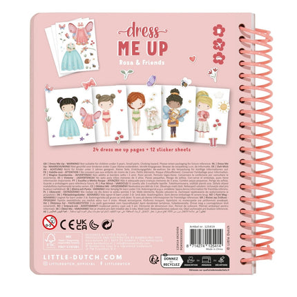 Little Dutch Stickerboek Aankleedboek Rosa En Friends koop je bij Babywinkel