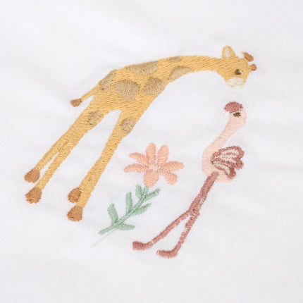 Little Dutch Wieglaken Flamingo Wit koop je bij Babywinkel