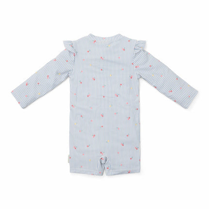 Little Dutch Zwempak Kind Lange Mouwen Sunny Flowers Blue koop je bij Babywinkel