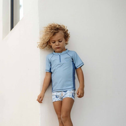 Little Dutch Zwemshirt Kind Korte Mouwen Blue Whale koop je bij Babywinkel