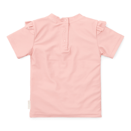 Little Dutch Zwemshirt Kind Korte Mouwen Ruches Seahorse Pink koop je bij Babywinkel