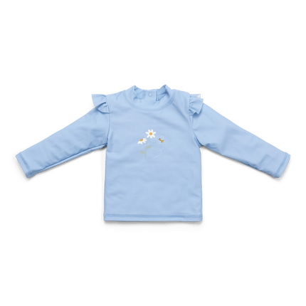 Little Dutch Zwemshirt Kind Lange Mouwen Ruches Blue Daisies koop je bij Babywinkel