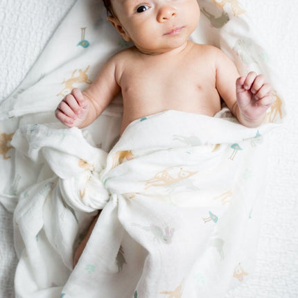 Lulujo Hydrofiele Doek Little Fawn Katoen 120x120cm koop je bij Babywinkel