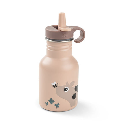 Metalen drinkfles Tiny farm Powder 350 ml koop je bij Babywinkel
