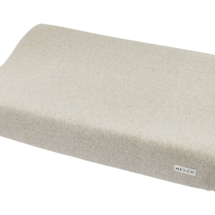 Meyco Aankleedkussenhoes Knit Basic Sand Melange koop je bij Babywinkel