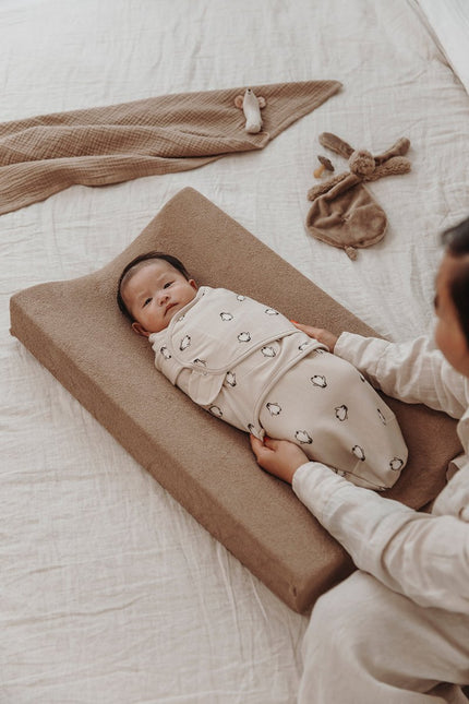 Meyco Aankleedkussenhoes Taupe 2St 50X70cm koop je bij Babywinkel