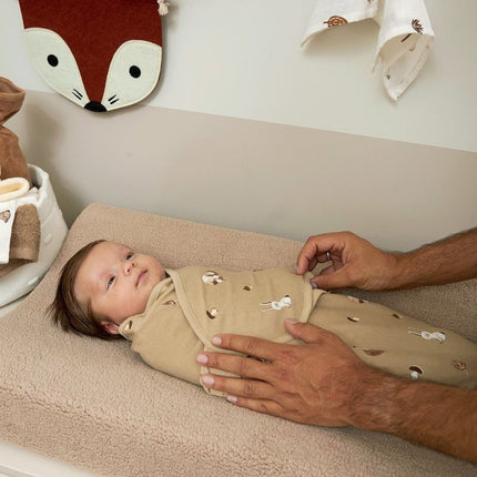 Meyco Aankleedkussenhoes Teddy Sand 50X70cm koop je bij Babywinkel