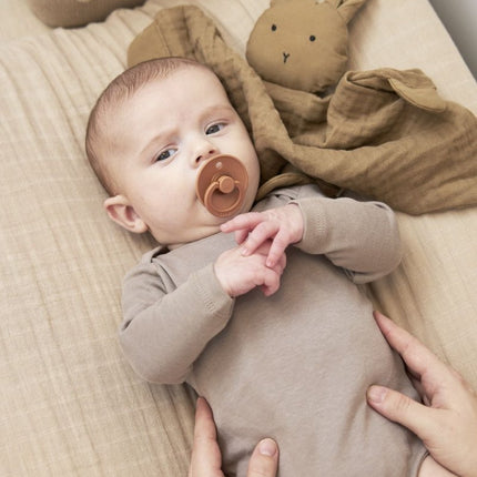 Meyco Baby Uni Aankleedkussenhoes Pre - Washed Hydrofiel Sand 50X70Cm koop je bij Babywinkel