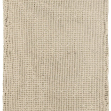 Meyco Baby Wafel Teddy Ledikant Deken Sand 100x150cm koop je bij Babywinkel