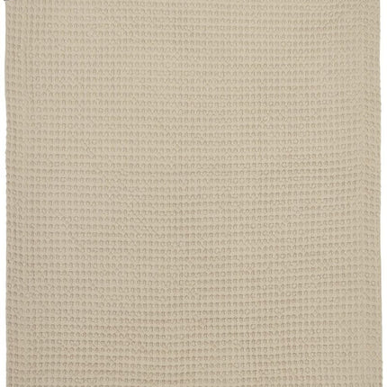 Meyco Baby Waffle Cotton Ledikant Deken Sand 75x100cm koop je bij Babywinkel