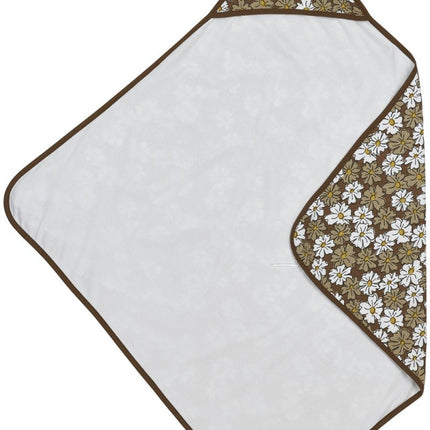 Meyco Badcape Baby 90X90cm Vintage Flower Taupe koop je bij Babywinkel