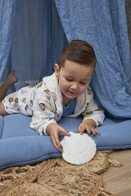 Meyco Boxkleed Mini Relief Denim Gots koop je bij Babywinkel