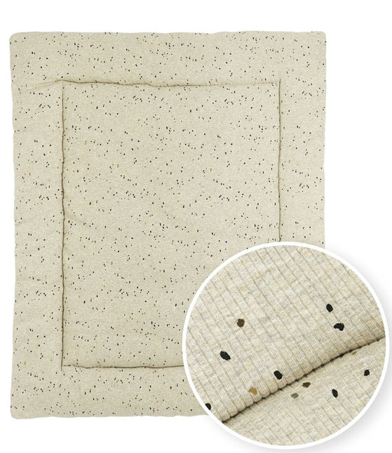 Meyco Boxkleed Rib Mini Spot Sand Melange 80X100cm koop je bij Babywinkel