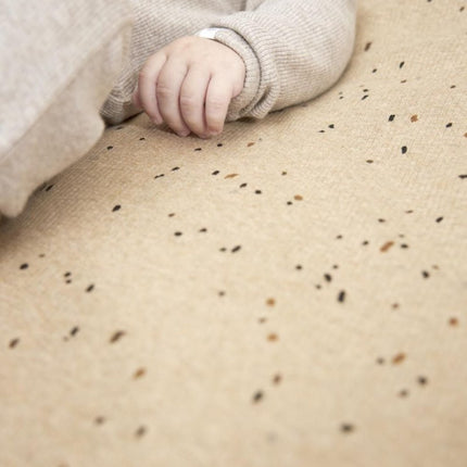 Meyco Boxkleed Rib Mini Spot Toffee Melange 80X100cm koop je bij Babywinkel
